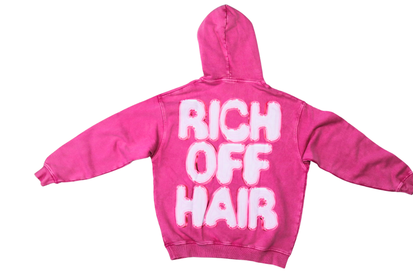 RICH OFF HAIR WASHED HOODIE