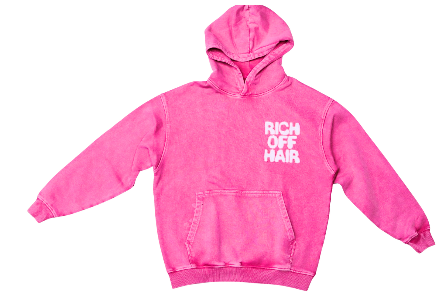 RICH OFF HAIR WASHED HOODIE