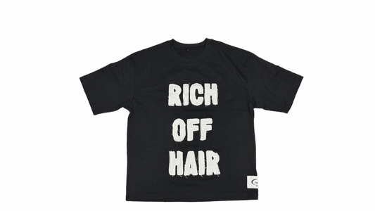 Rich Off Hair Distressed Tee