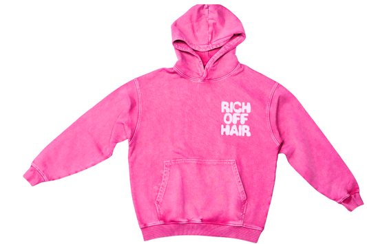 RICH OFF HAIR WASHED HOODIE