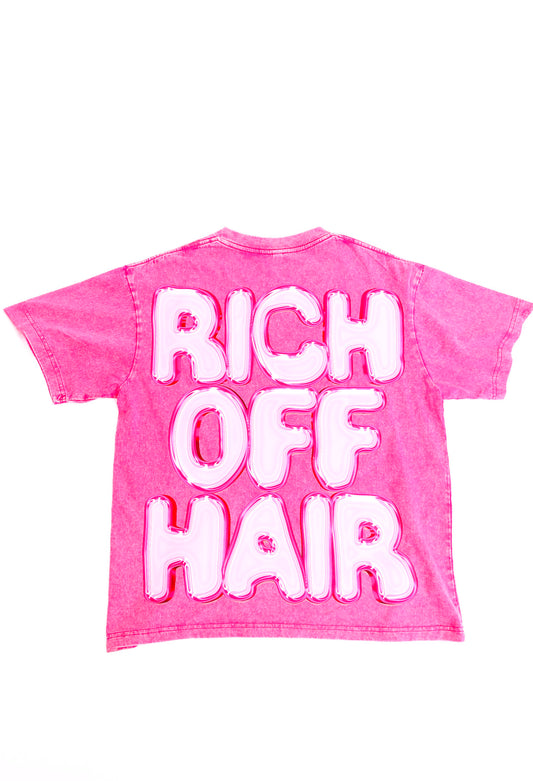 Rich Off Hair Pink Shirt